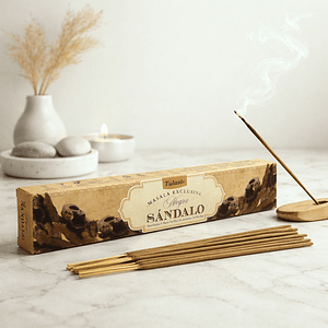 Incienso Tulasi Masala Exclusiva Sándalo Negro – Calma y Serenidad