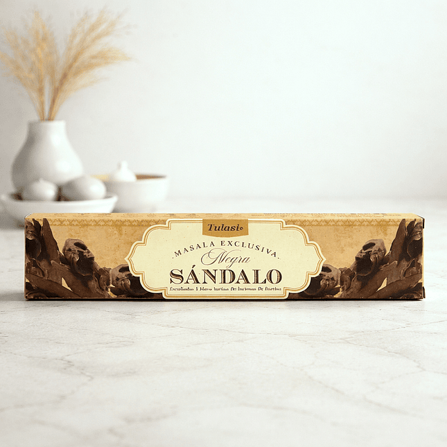 Incienso Tulasi Masala Exclusiva Sándalo Negro – Calma y Serenidad 3