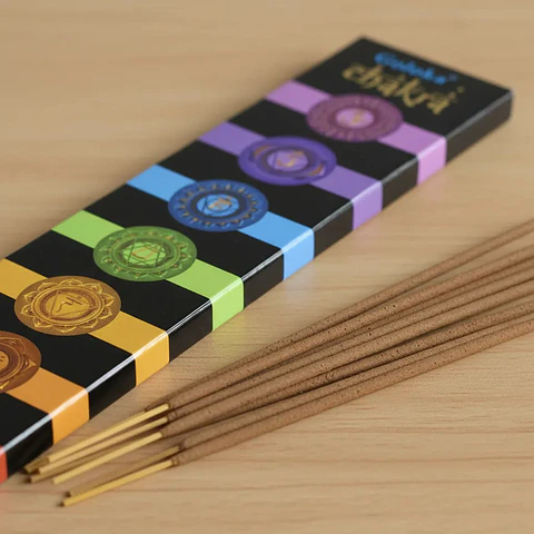 Incienso Sahumerio 7 Chakras Goloka Masala - Equilibrio Energético