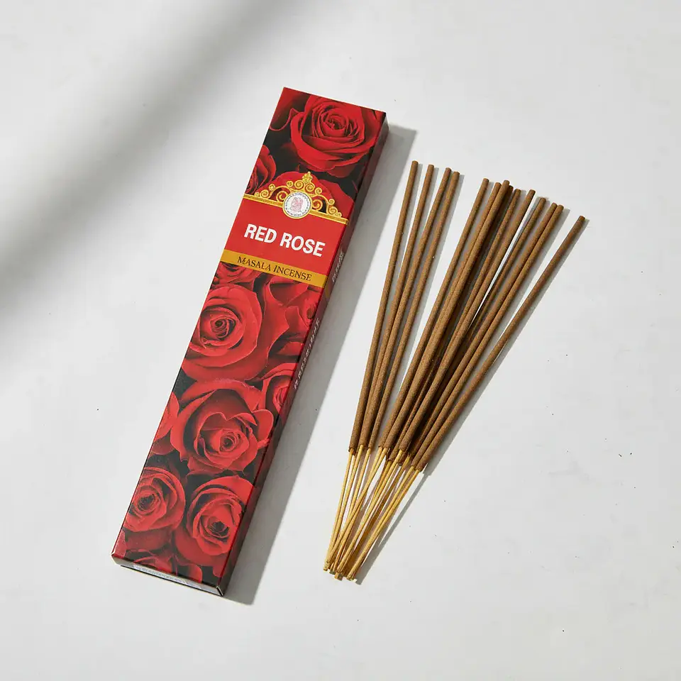 Incienso Sahumerio Rosa Roja Goloka Masala – Amor y Armonía 2