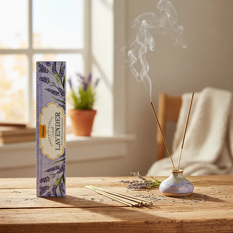 Incienso Sahumerio Lavanda Tulasi Masala – Calma y Relajación 