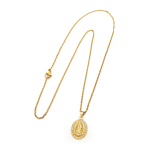 Cadena con Dije Virgen de Guadalupe Rodio