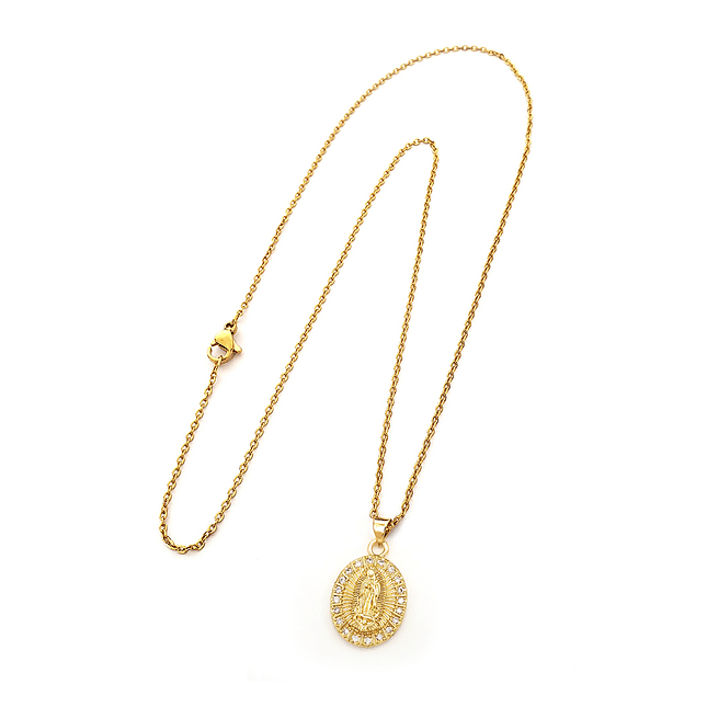 Cadena con Dije Virgen de Guadalupe Rodio 4