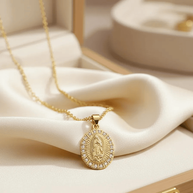 Cadena con Dije Virgen de Guadalupe Rodio 3