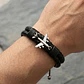 Pulsera Cuero Trenzado con Dije de Avión - Miniatura 2