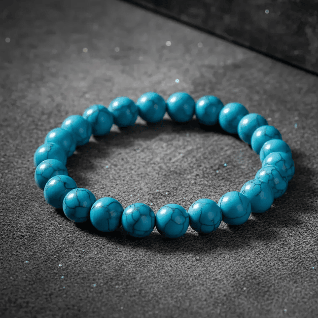Pulsera con Piedra Turquesa 8mm 4