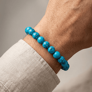 Pulsera con Piedra Turquesa 8mm