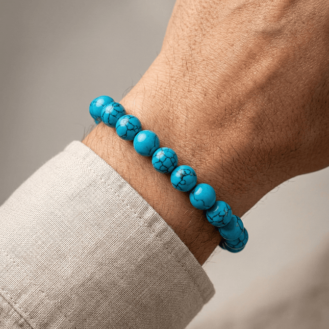 Pulsera con Piedra Turquesa 8mm 2