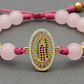 Pulsera Cuarzo Rosado con Virgen de Guadalupe - Miniatura 3