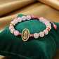 Pulsera Cuarzo Rosado con Virgen de Guadalupe - Miniatura 4