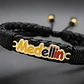 Pulsera Cuero Trenzado Dije Medellín Acero - Miniatura 4
