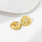 Topos Aretes Nudo Entrelazado Acero Inoxidable Dorado - Miniatura 4