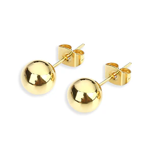 Topos Balin 6mm Oro Laminado 18k
