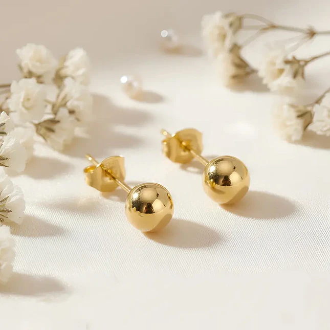 Topos Balin 6mm Oro Laminado 18k 3