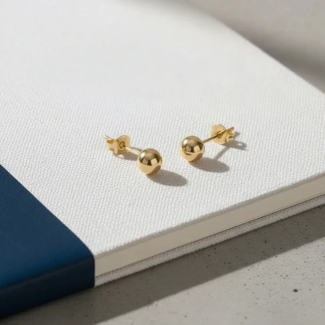 Topos Balin 6mm Oro Laminado 18k 5