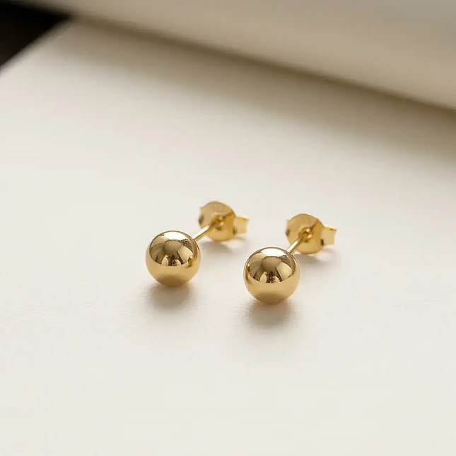 Topos Balin 6mm Oro Laminado 18k 4