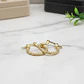 Aretes Candongas Facetadas Oro Laminado 18k - Miniatura 3