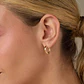 Aretes Candongas Lisas Oro Laminado 18k - Miniatura 2