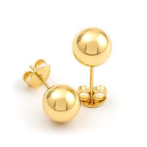Topos Balin 8mm Oro Laminado 18k