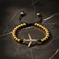 Pulsera Avión Balines Acero Dorado Rodio con Circones - Miniatura 3