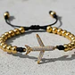 Pulsera Avión Balines Acero Dorado Rodio con Circones - Miniatura 4