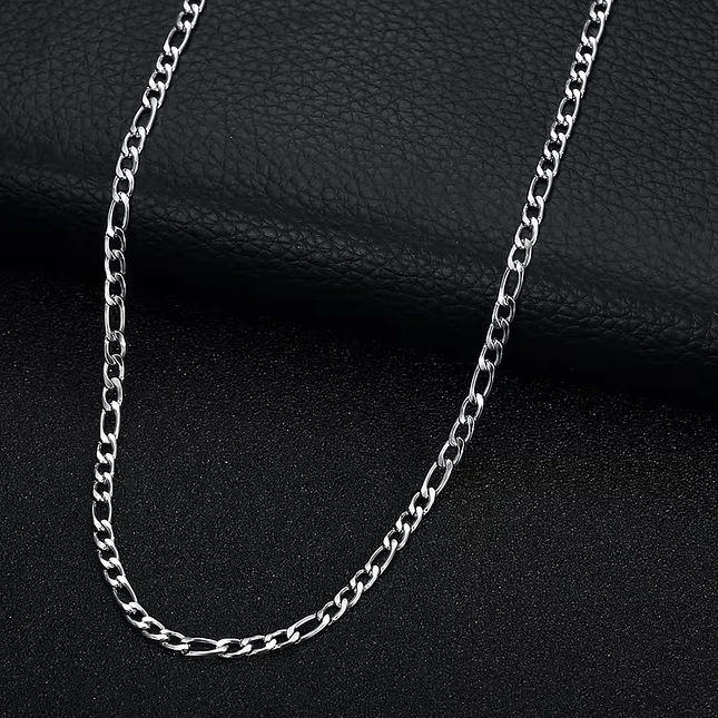 Cadena Estilo 3x1 Acero Inoxidable Plateado (60cm x 5mm) 4