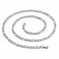 Cadena Estilo 3x1 Acero Inoxidable Plateado (60cm x 5mm) - Miniatura 1