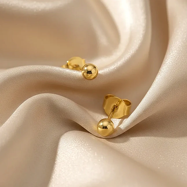 Topos Balin 4mm Oro Laminado 18k  4
