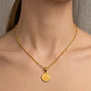Cadena con Jesús de la Misericordia Acero Dorado - Miniatura 2