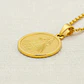 Cadena con Jesús de la Misericordia Acero Dorado - Miniatura 3