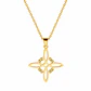 Cadena con Dije Nudo de Bruja Acero Dorado - Miniatura 1