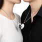 Par de Cadenas para Parejas Gatos Corazón Acero Inoxidable - Miniatura 2