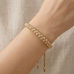 Pulsera Tejido Macramé Dorado con Oro Laminado 18k - Miniatura 2