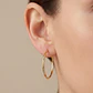 Aretes Candongas Lisas Oro Laminado 18k - Miniatura 2