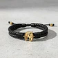 Pulsera Caballo Herradura Cuero Trenzado Acero - Miniatura 5
