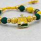 Pulsera Atlético Bucaramanga Neopreno Acero Dorado - Miniatura 3