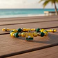 Pulsera Atlético Bucaramanga Neopreno Acero Dorado - Miniatura 4