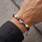 Pulsera Escudo Junior Rodio Acero Dorado y Neopreno - Miniatura 2