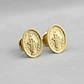 Topos Aretes Virgen Milagrosa Oro Laminado 18k - Miniatura 3