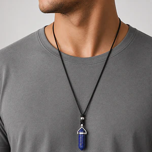 Collar con Péndulo Piedra Lapislázuli