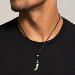 Collar Ajustable con Colmillo 