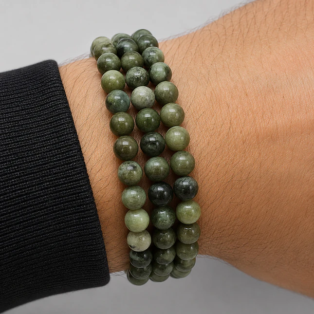 Pulsera de Jade Nefrita Natural 8mm 3