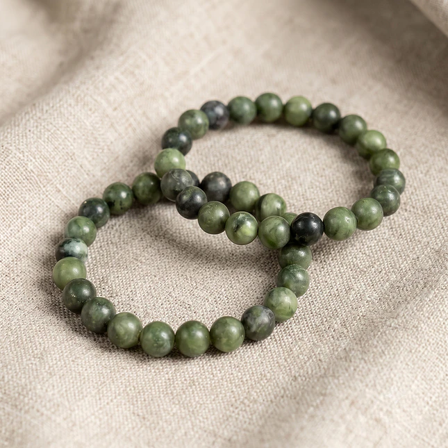 Pulsera de Jade Nefrita Natural 8mm 2