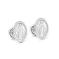 Topos Aretes Virgen Milagrosa Plata Ley 925 - Miniatura 1