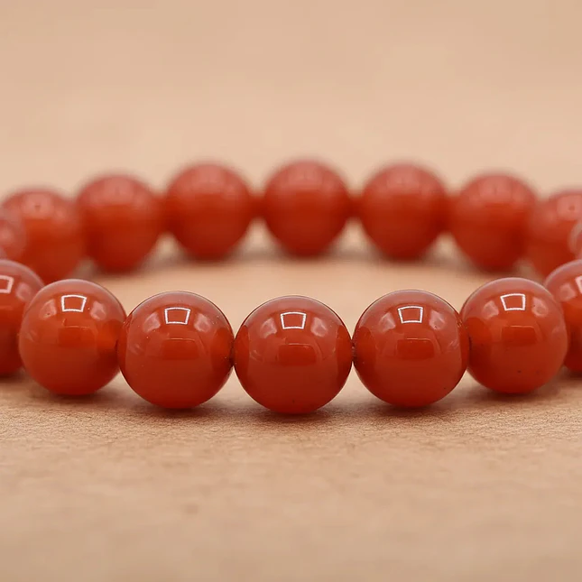 Pulsera Piedra Cornalina Natural 8mm 4