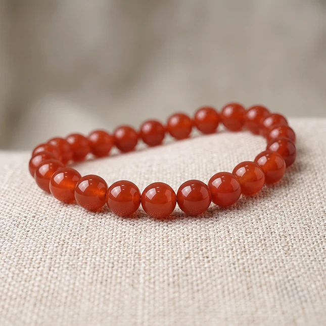 Pulsera Piedra Cornalina Natural 8mm 3