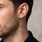 Arete Solitario 7 Chakras con Nudo de Bruja - Miniatura 2