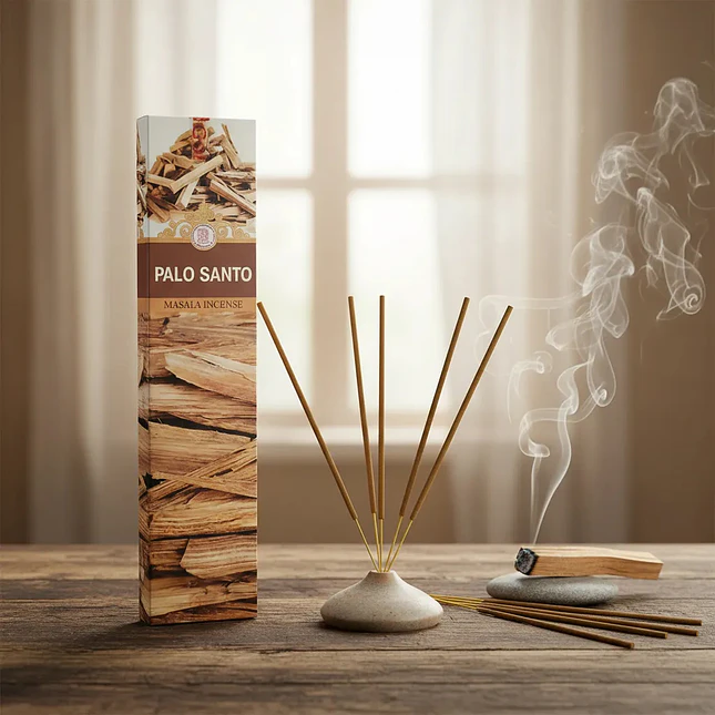 Incienso Sahumerio Palo Santo Goloka Masala - Limpieza Y Protección 4