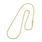 Cadena Oro Laminado 18k Estilo Militar Balines Diamantados (3mm x 60cm) - Miniatura 4