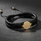 Pulsera Santa Cruz Cuero Trenzado Acero - Miniatura 3